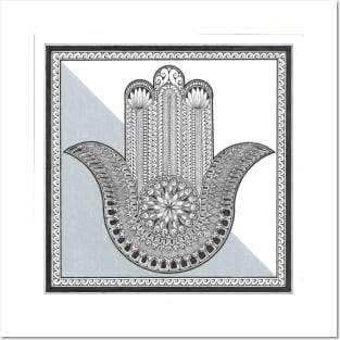 Hamsa Mandala Posters and Art